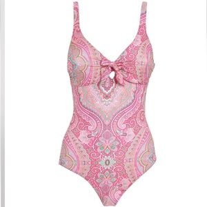 MELISSA ODABASH LISBON BLUSH PAISLEY SWIMSUIT